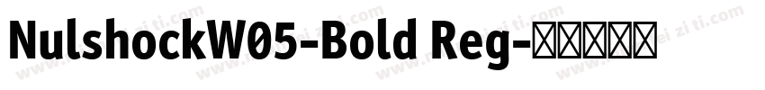 NulshockW05-Bold Reg字体转换